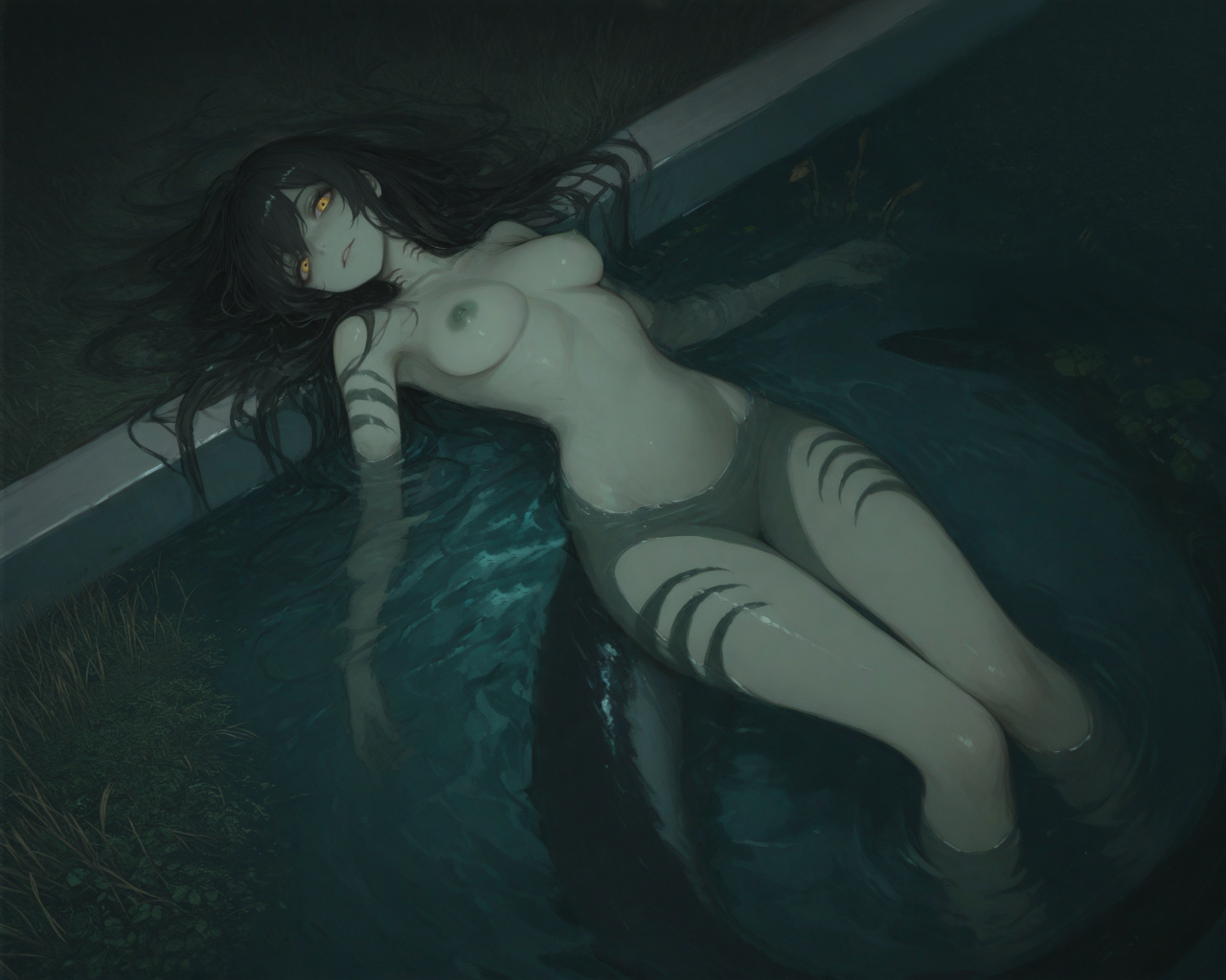 the creature waits