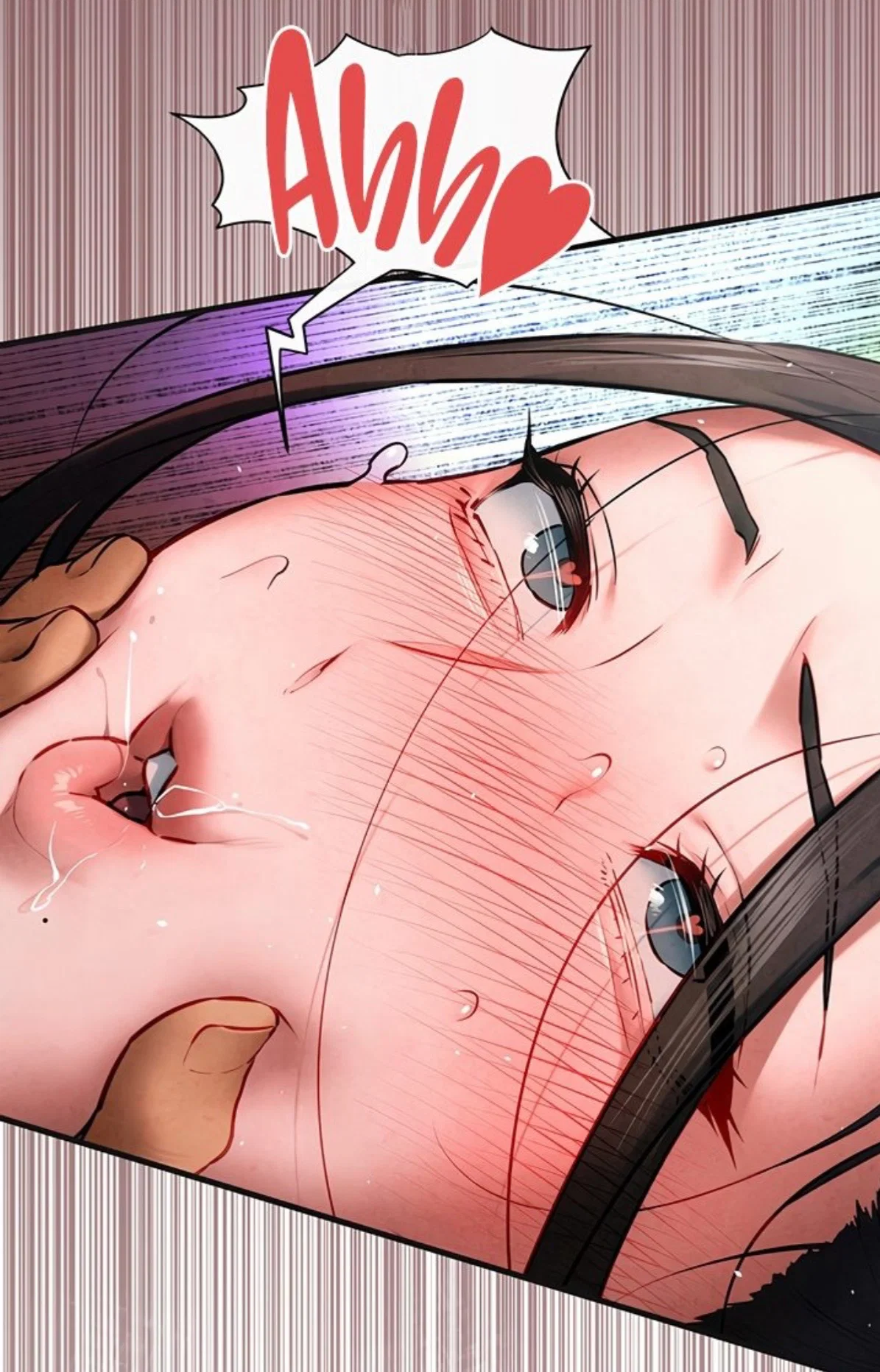 You took Han Yuri face cheeks while fucking her