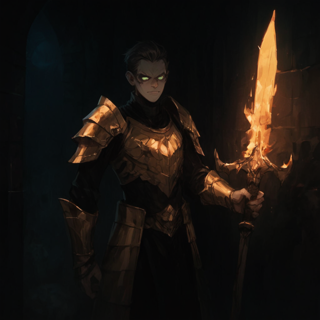 human paladin, male