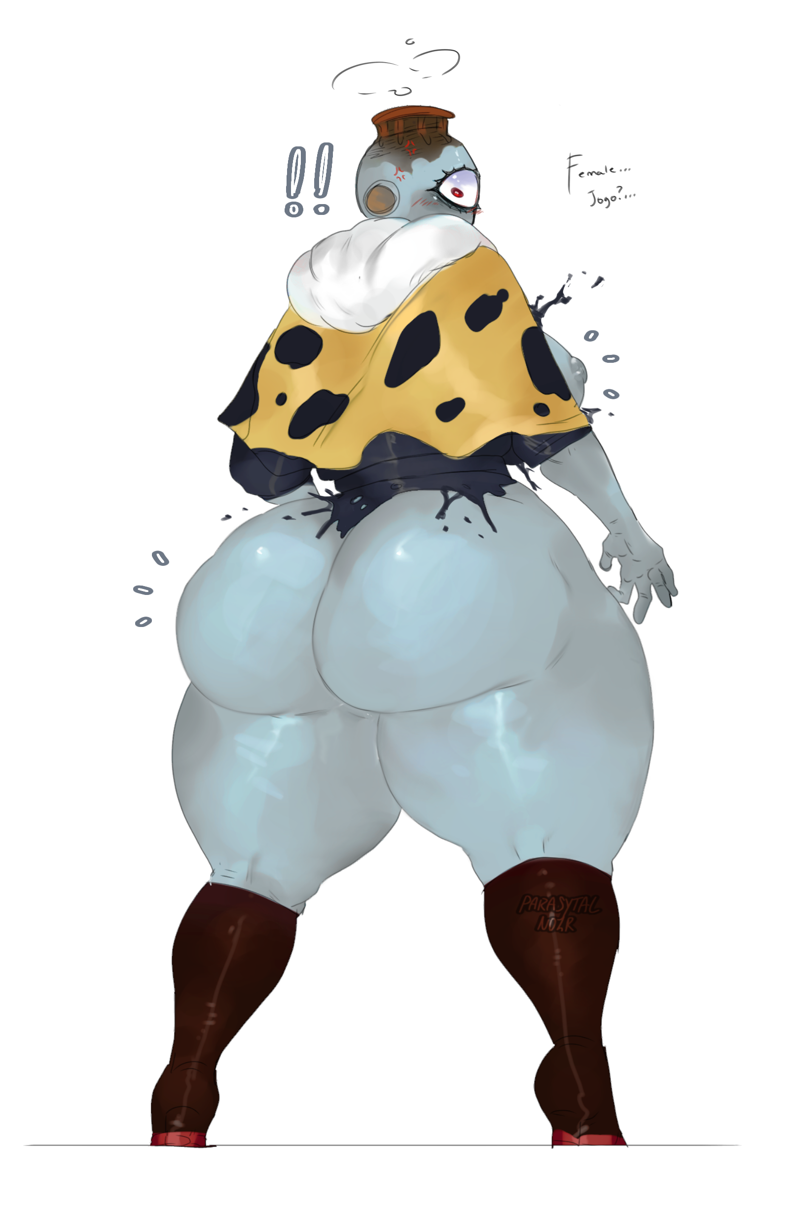 She looks at you