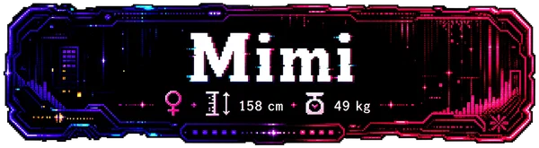 Mimi name and stats banner