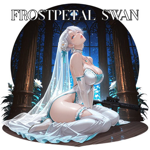 Frostpetal Swan