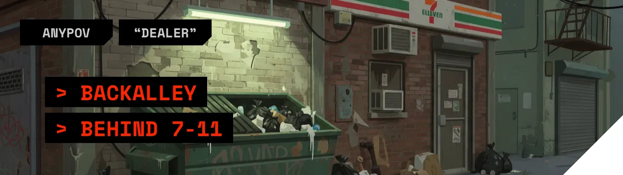 Behind 7-Eleven - 7:45 PM