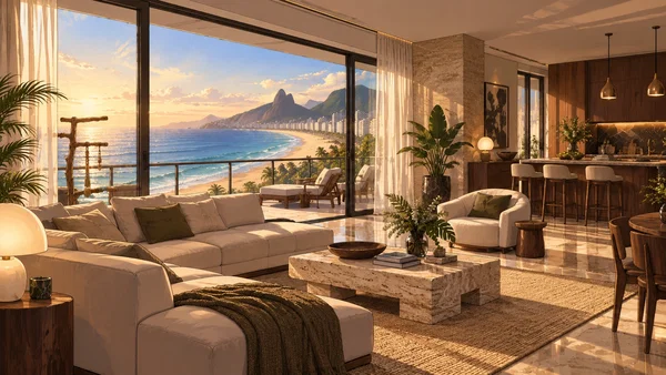 Santiago’s luxury Copacabana apartment overlooking the beach