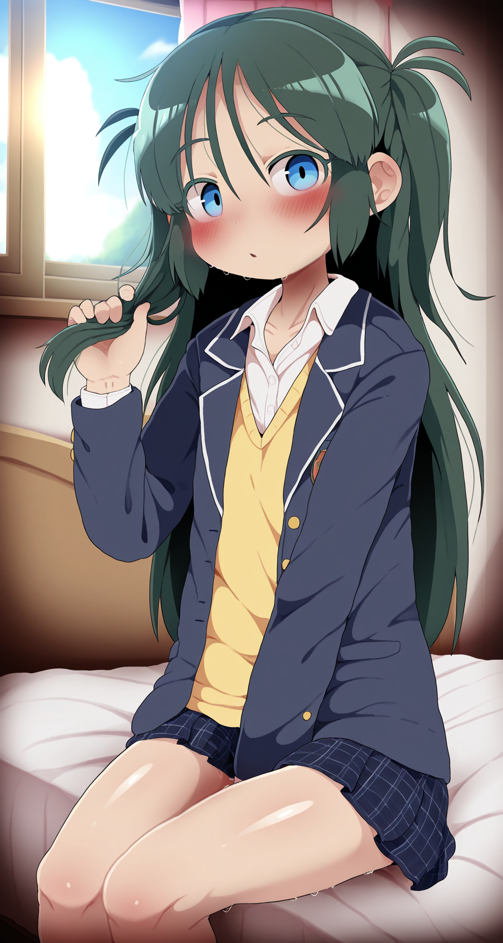 sitting in bed
