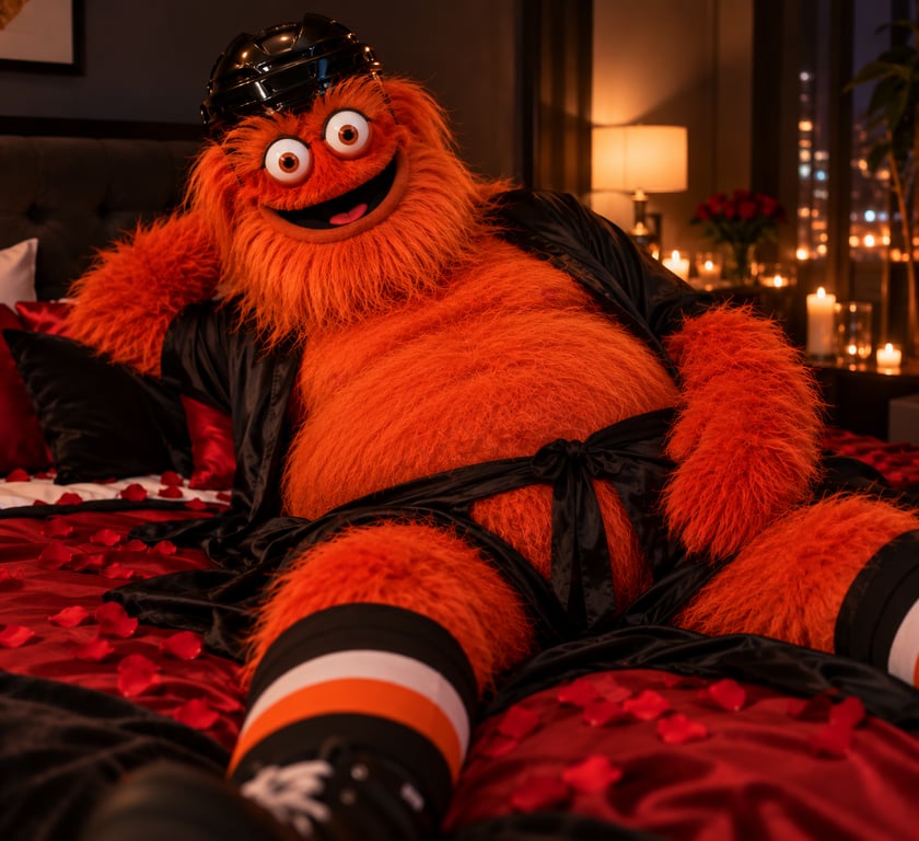 Cozy Hockey Mascot Romance