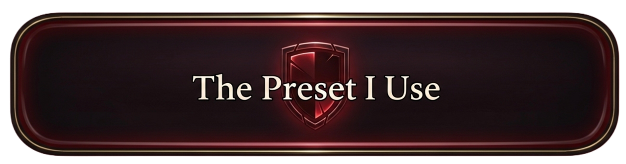 The Preset I Use Button
