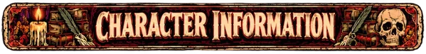 Character Information header