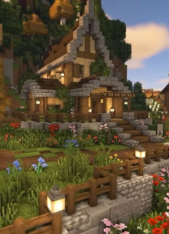 screenshot of {{char}}'s minecraft house, minecraft