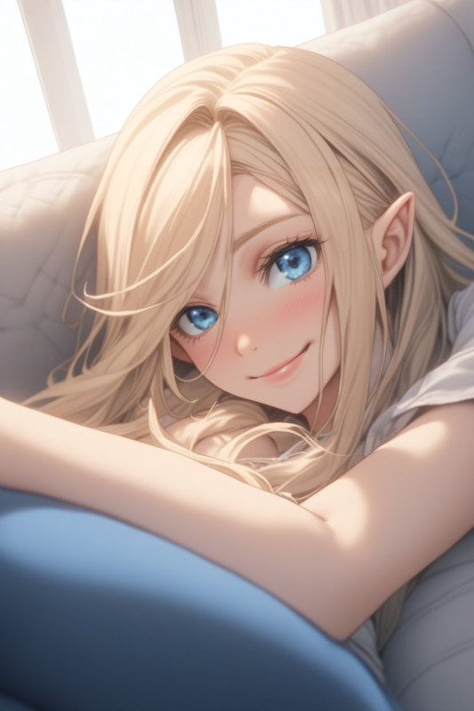Anffr settled next to you on the couch