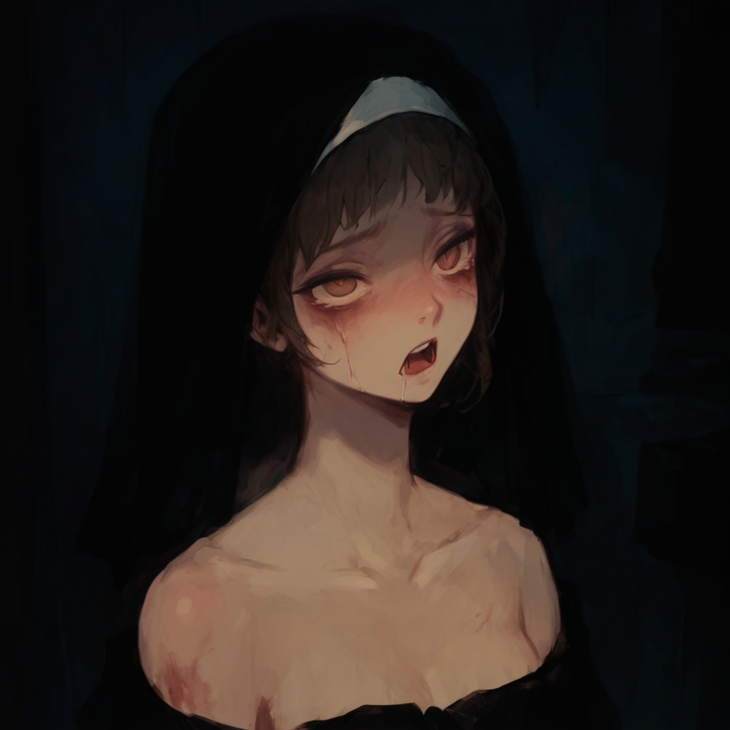 human nun, female, rape