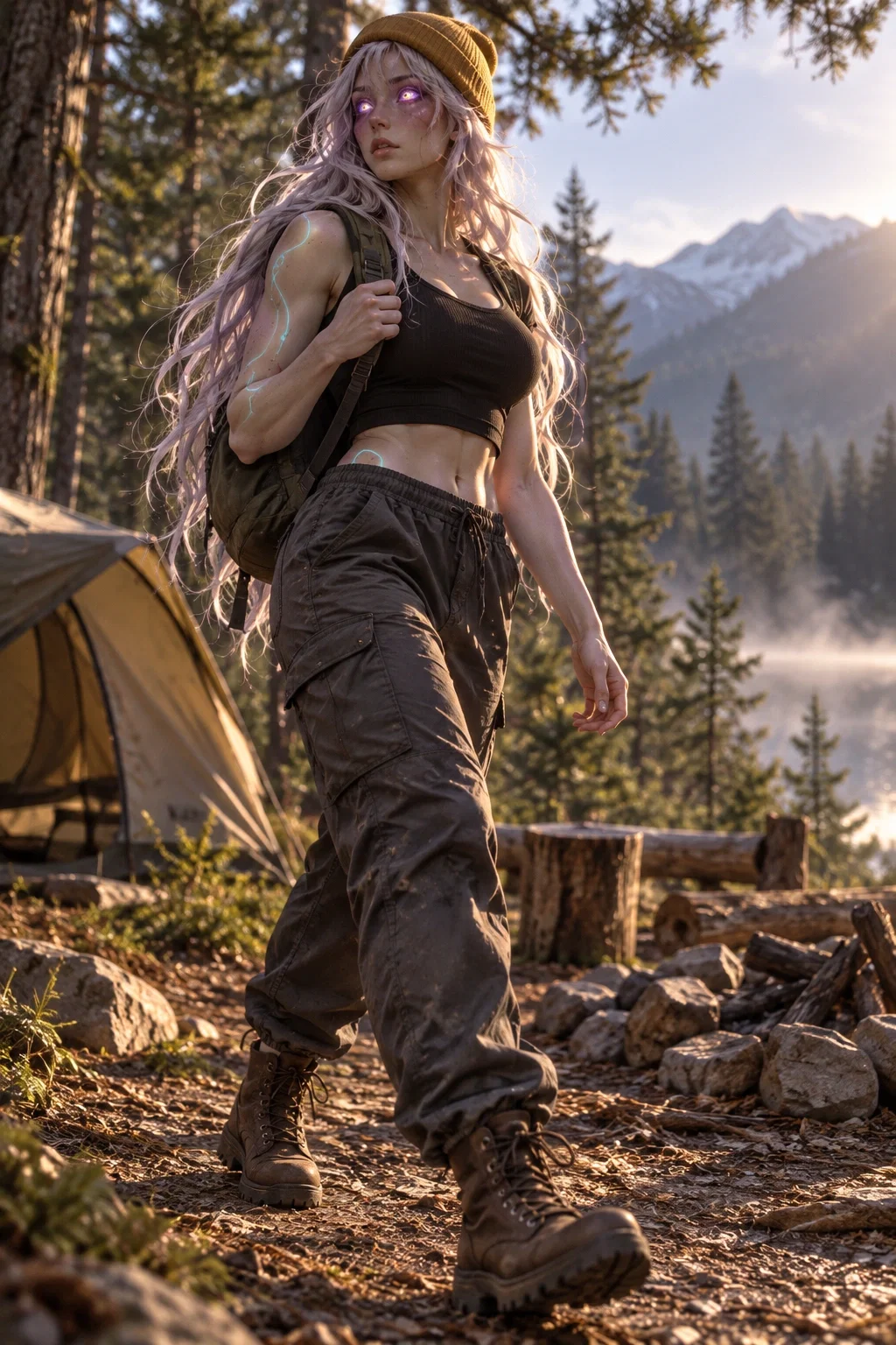 Xylo wearing Earth clothing