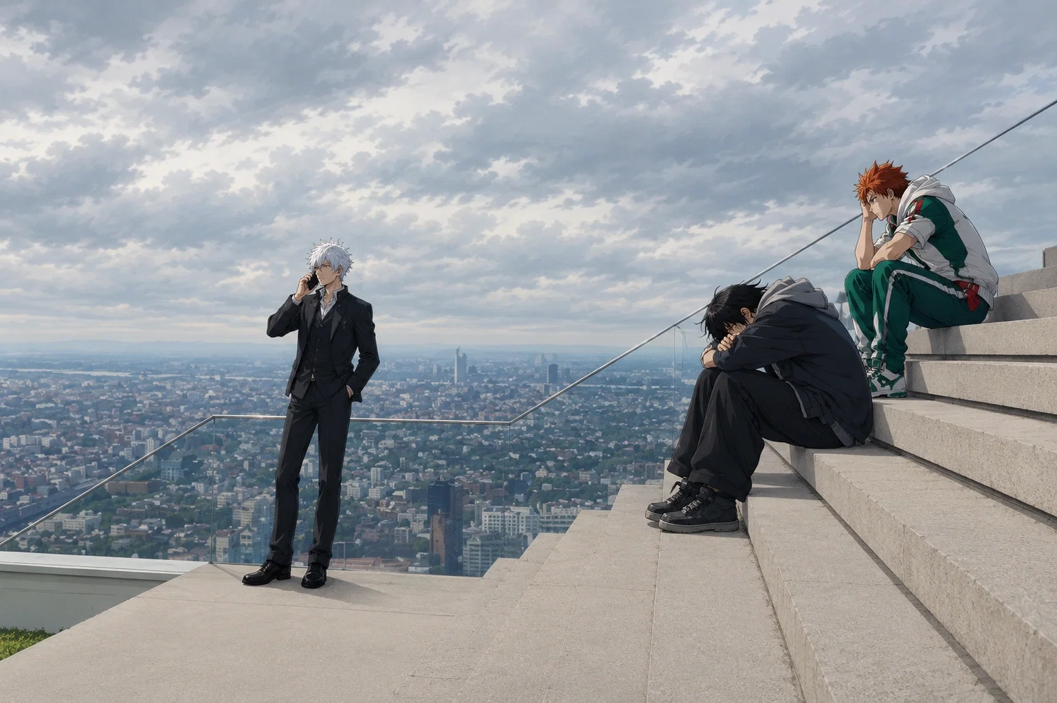 Post-party on the roof