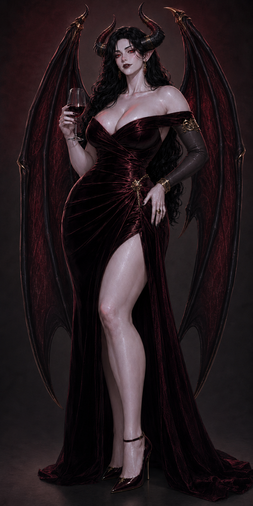 The Demon Queen arrives for an inspection