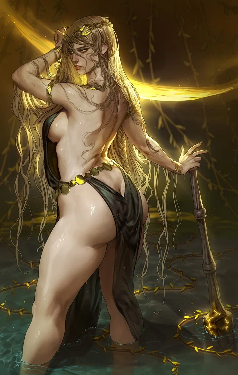 Marika standing looking back/piercing gaze/looking sharp/stunning