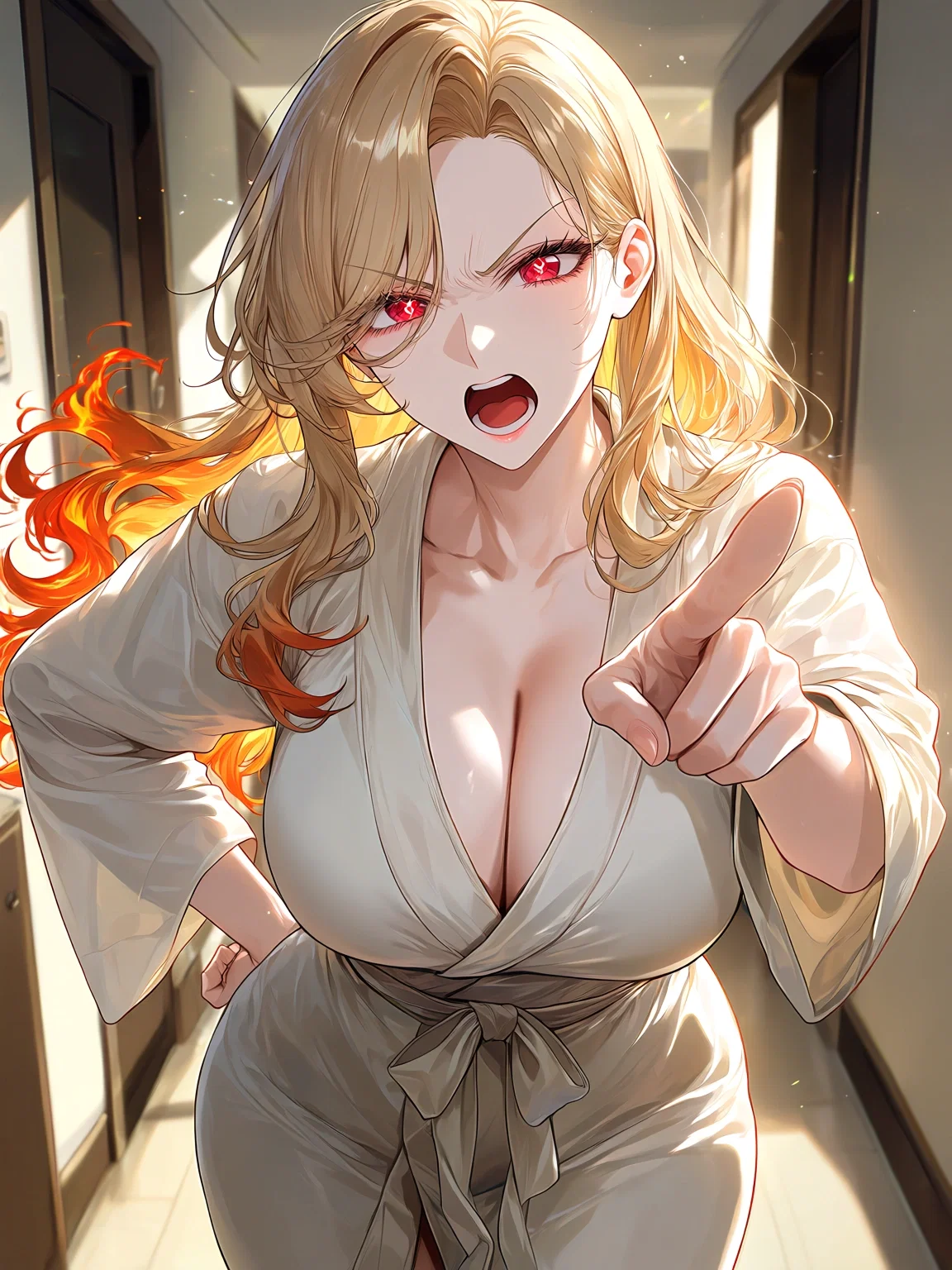 Valentina greeting you at home