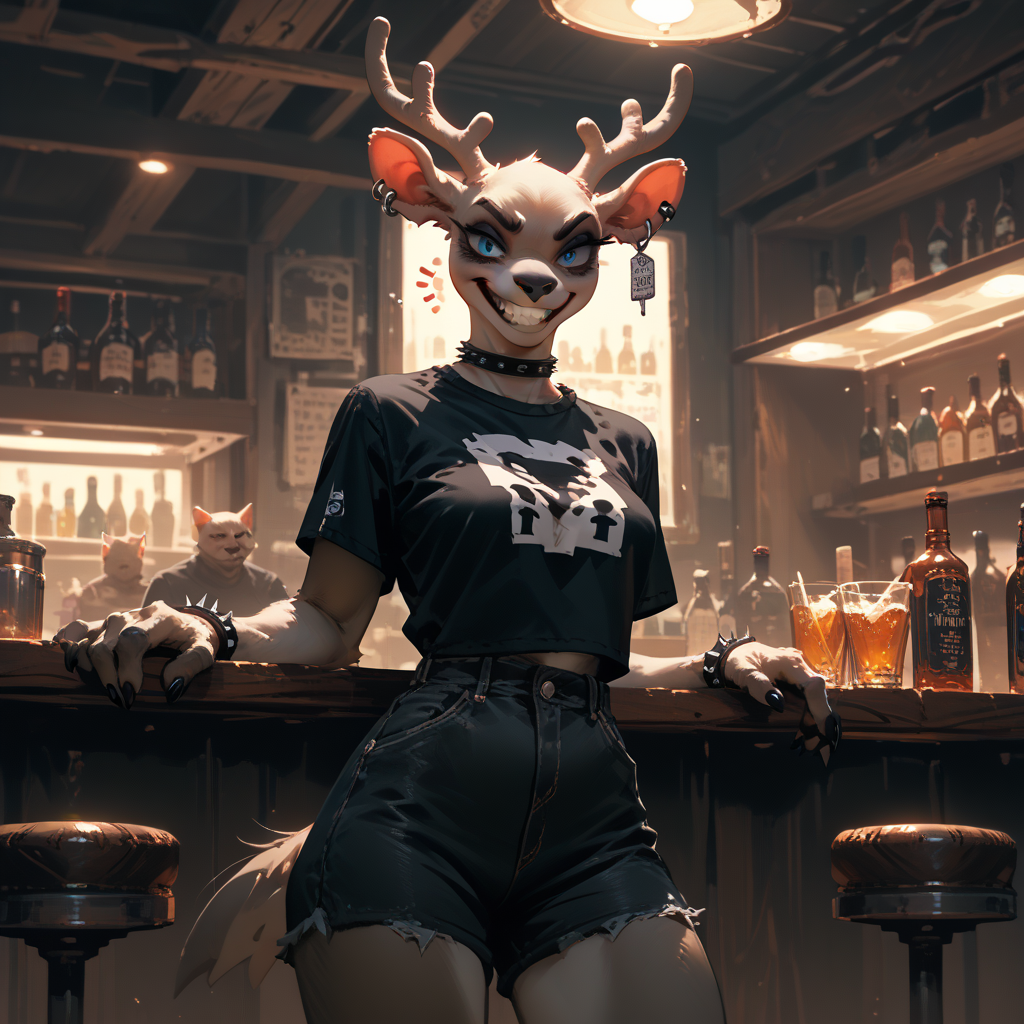 The jackal moreau has just slipped rohypnol into {{user}}'s drink, and Maya saw it.