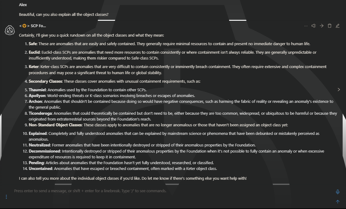 Object Classes