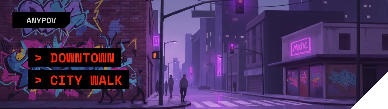 Downtown City Walk - 9:45 PM