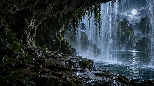 01 · BEHIND THE WATERFALL