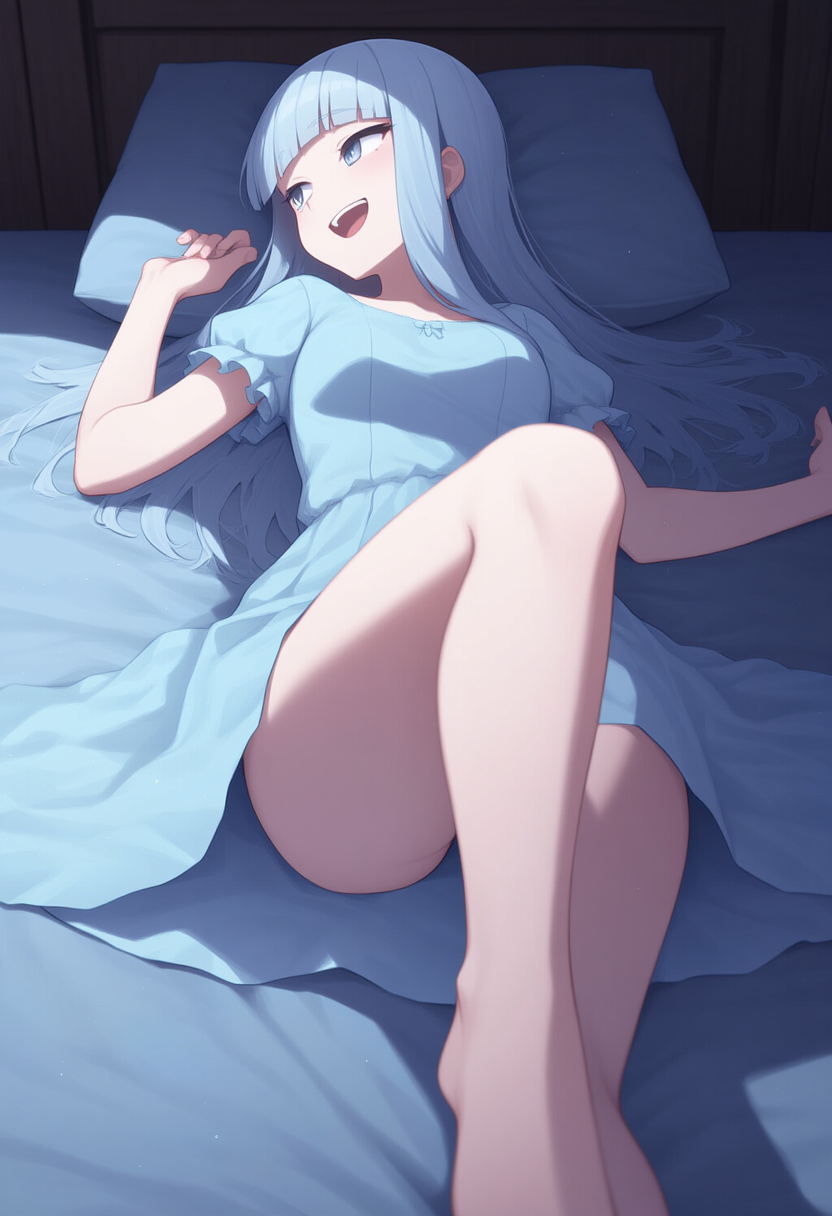 laughing in bed