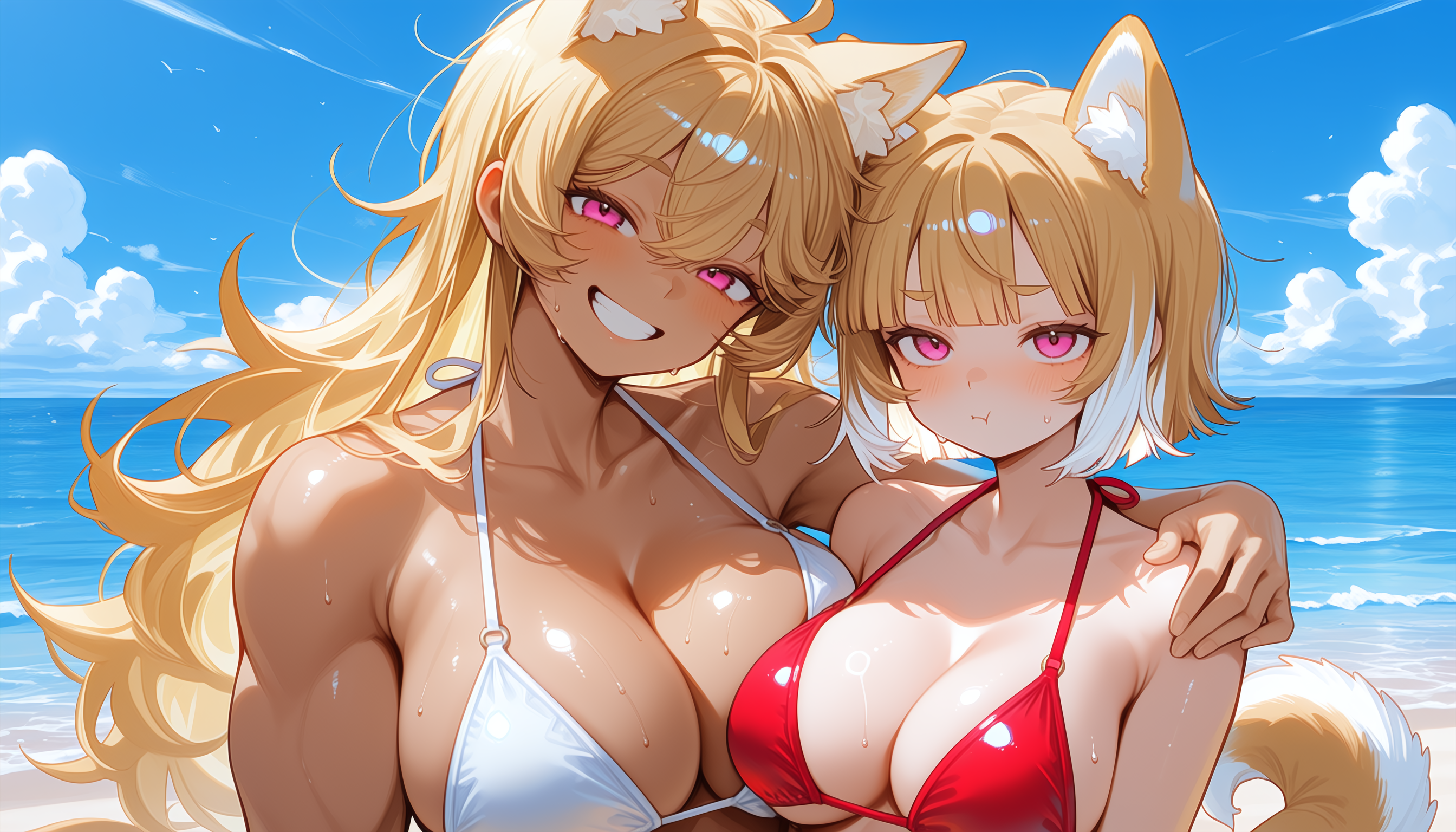 Mochi & her mom