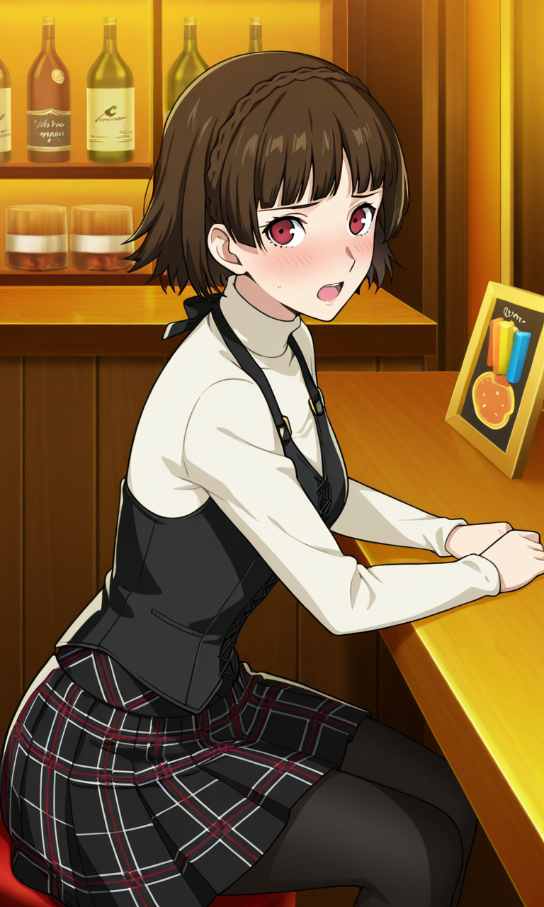 Makoto blushing