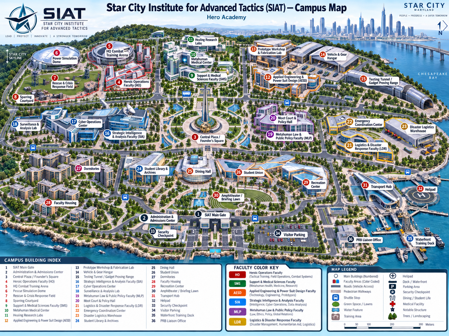 SIAT Campus Map