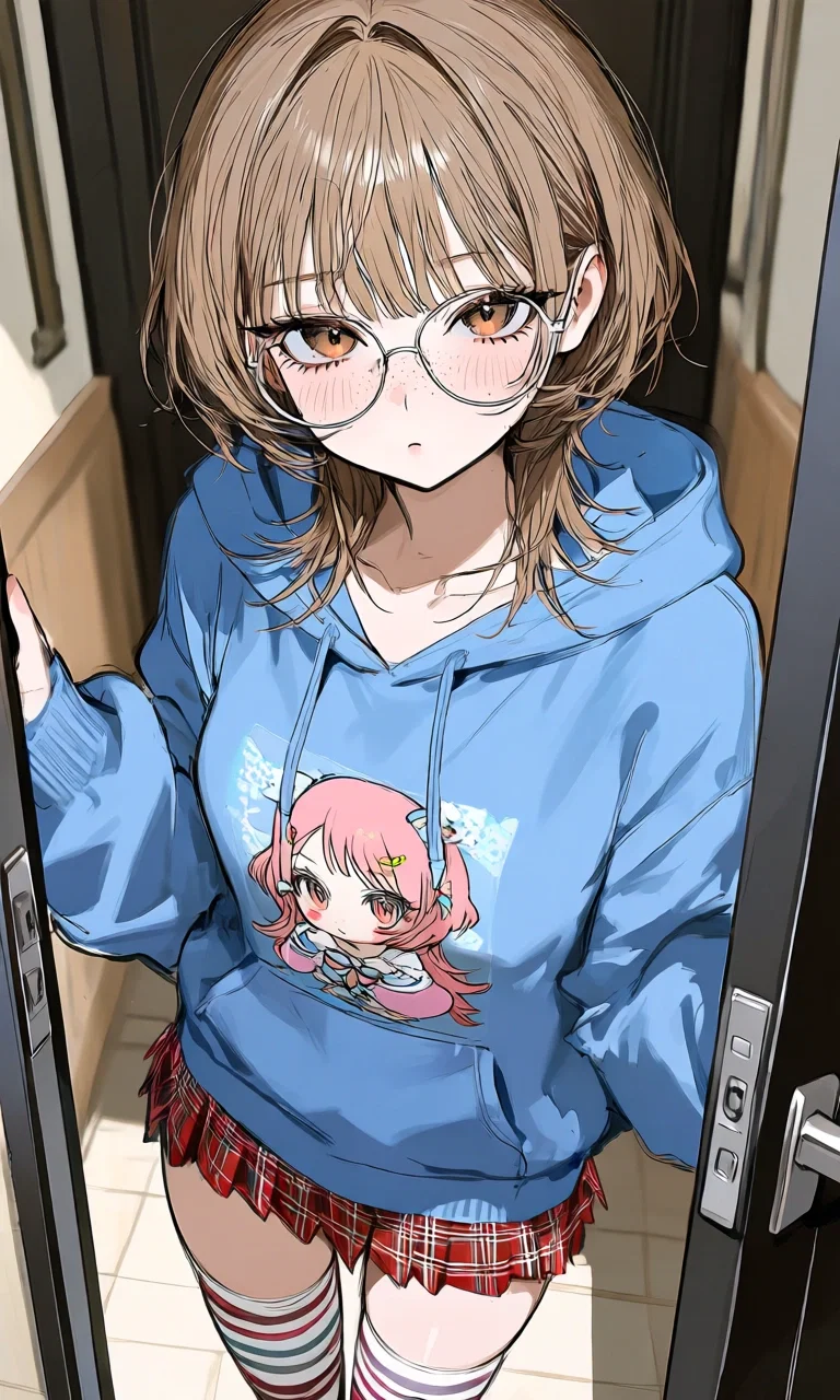 Molly in a doorway