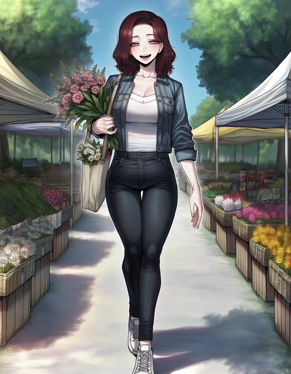 The flower market