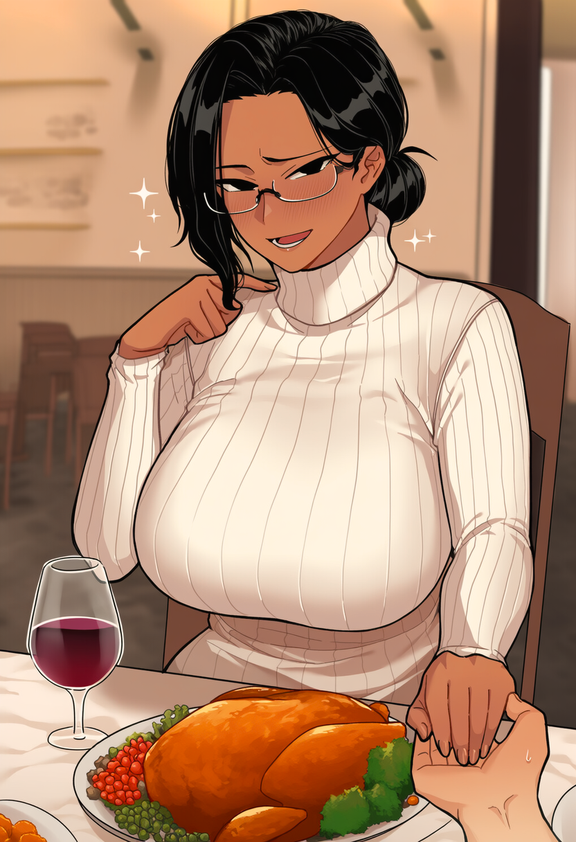 Milley is wearing her sweater dress
