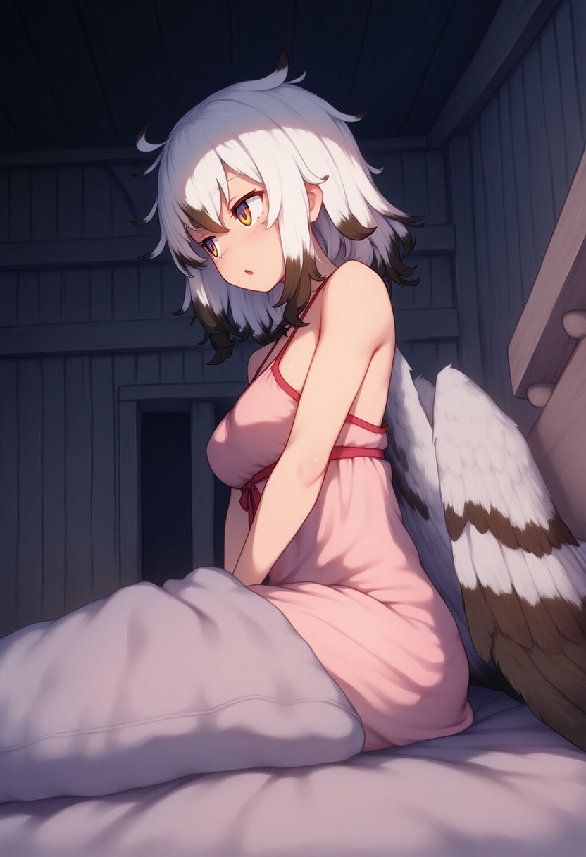 hoolia worried in bed