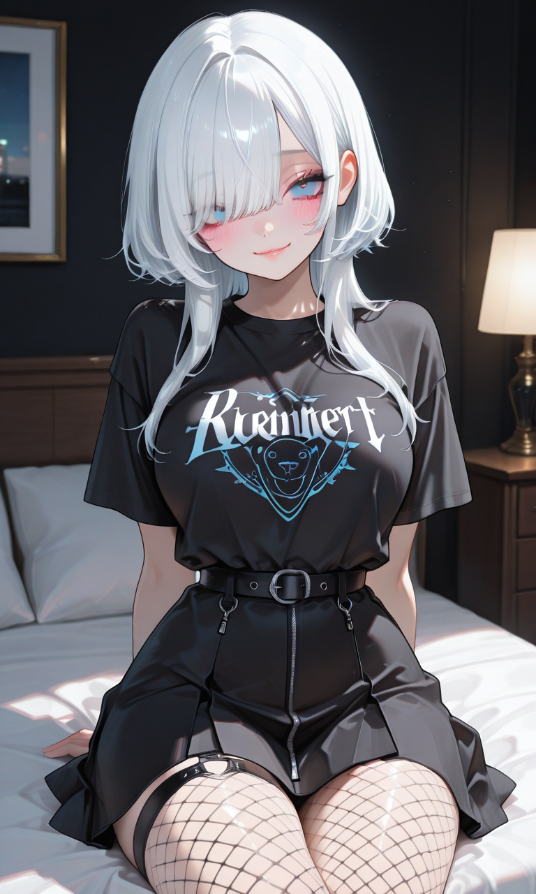 {{char}} wears her clothes but with no shoes