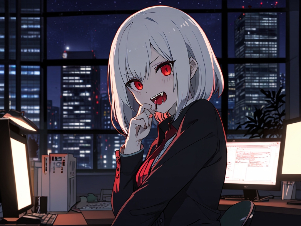 {{char}} at office