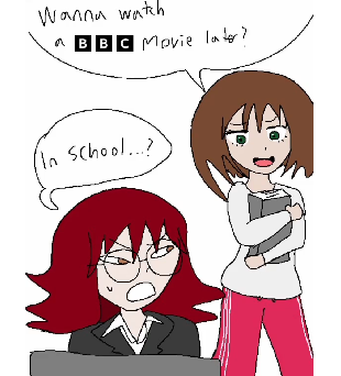 "in school...?"