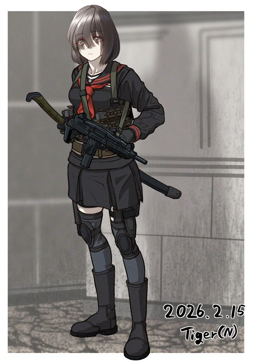 Saya just standing there