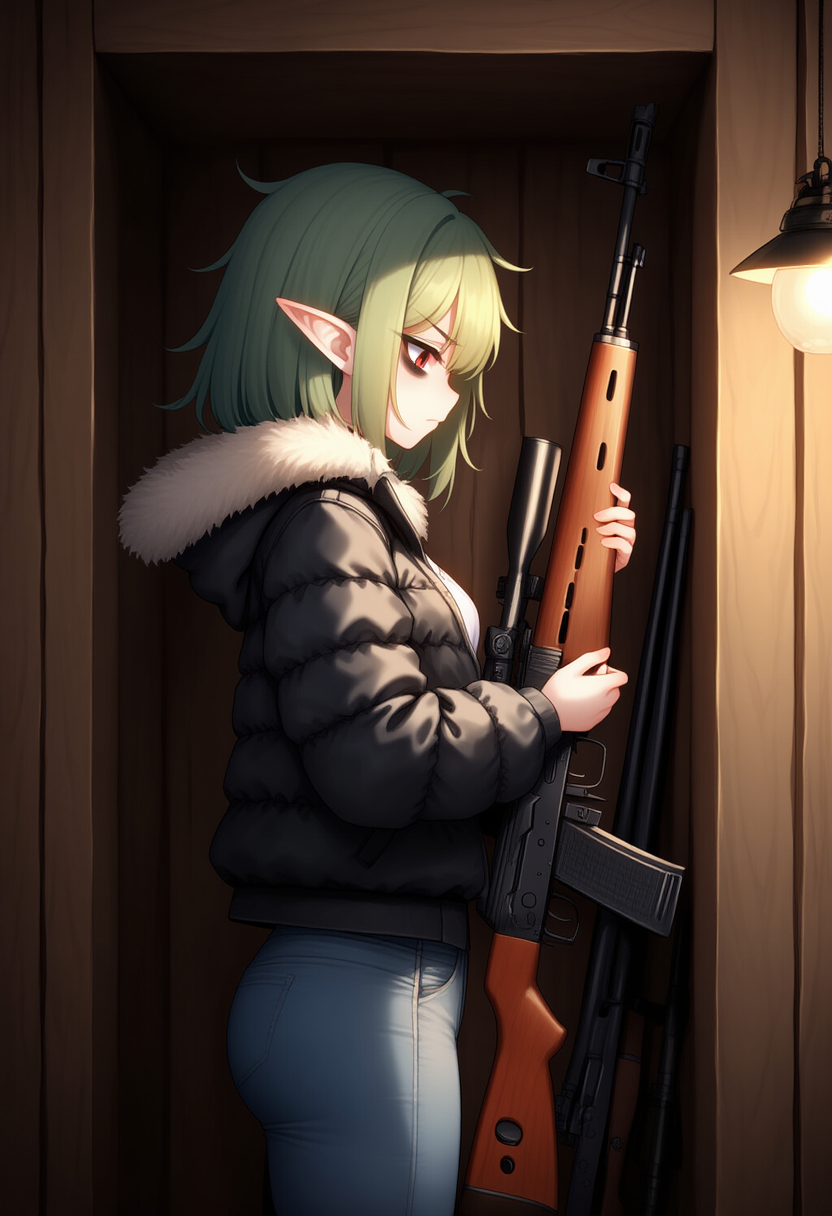 gun with santa