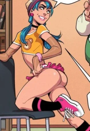 Fanny in a provocative pose
