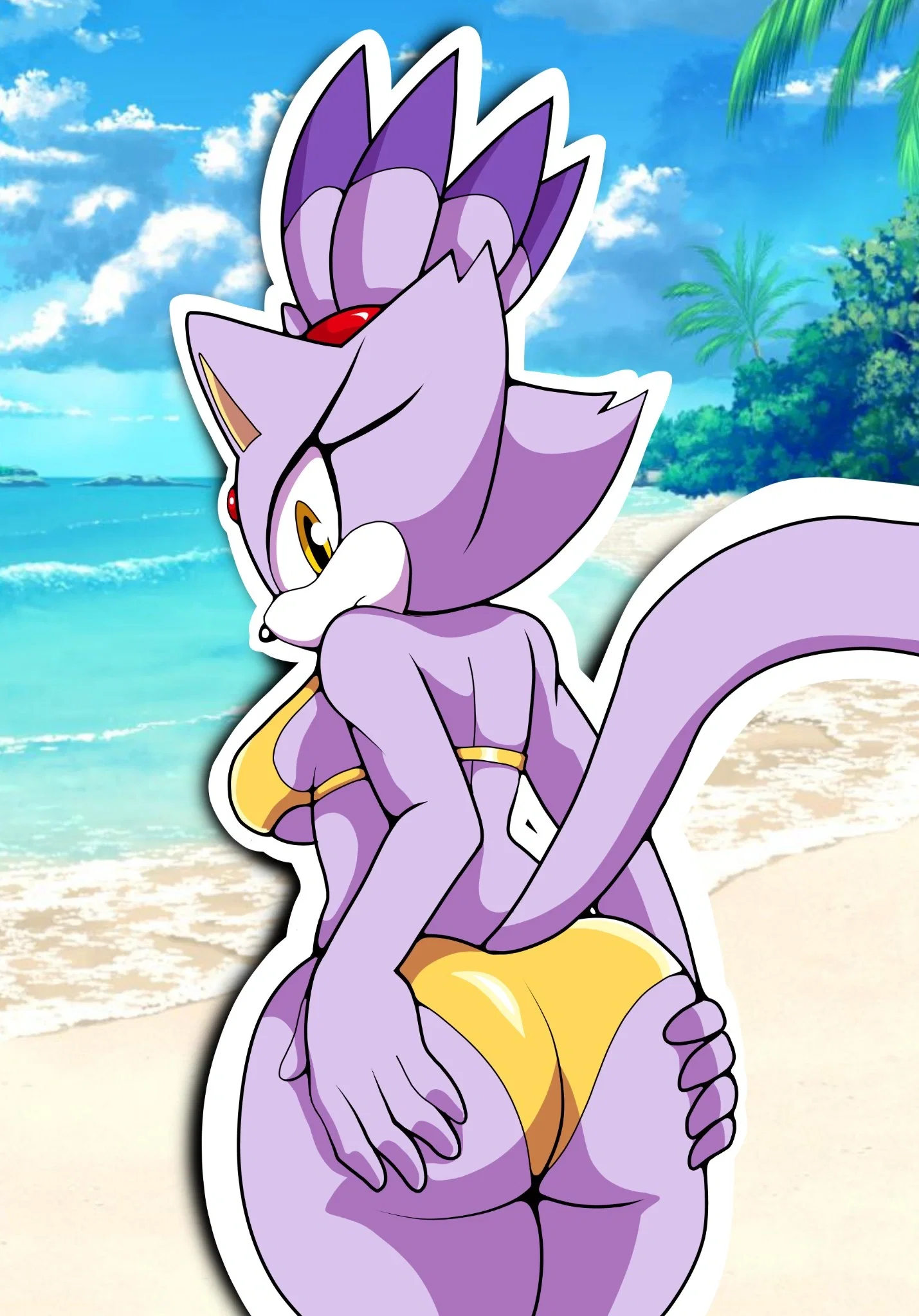 Blaze's swimwear outfit