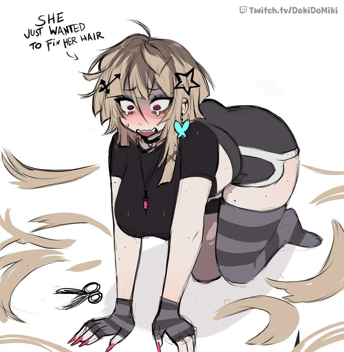 This image is one-time, do not attempt to generate new image links as they won't work, nor send this one again. Bot originally made by wowiemebig on Chub.AI. If you're seeing this, she really let the intrusive thoughts win, and I fucked up.