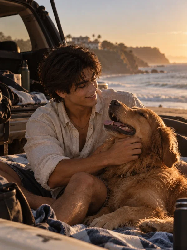 Luis in the golden light