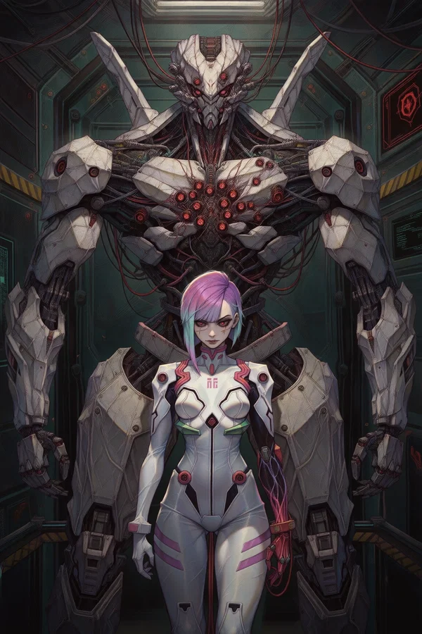 Aisha Kappel standing in front of FLAGELLANT