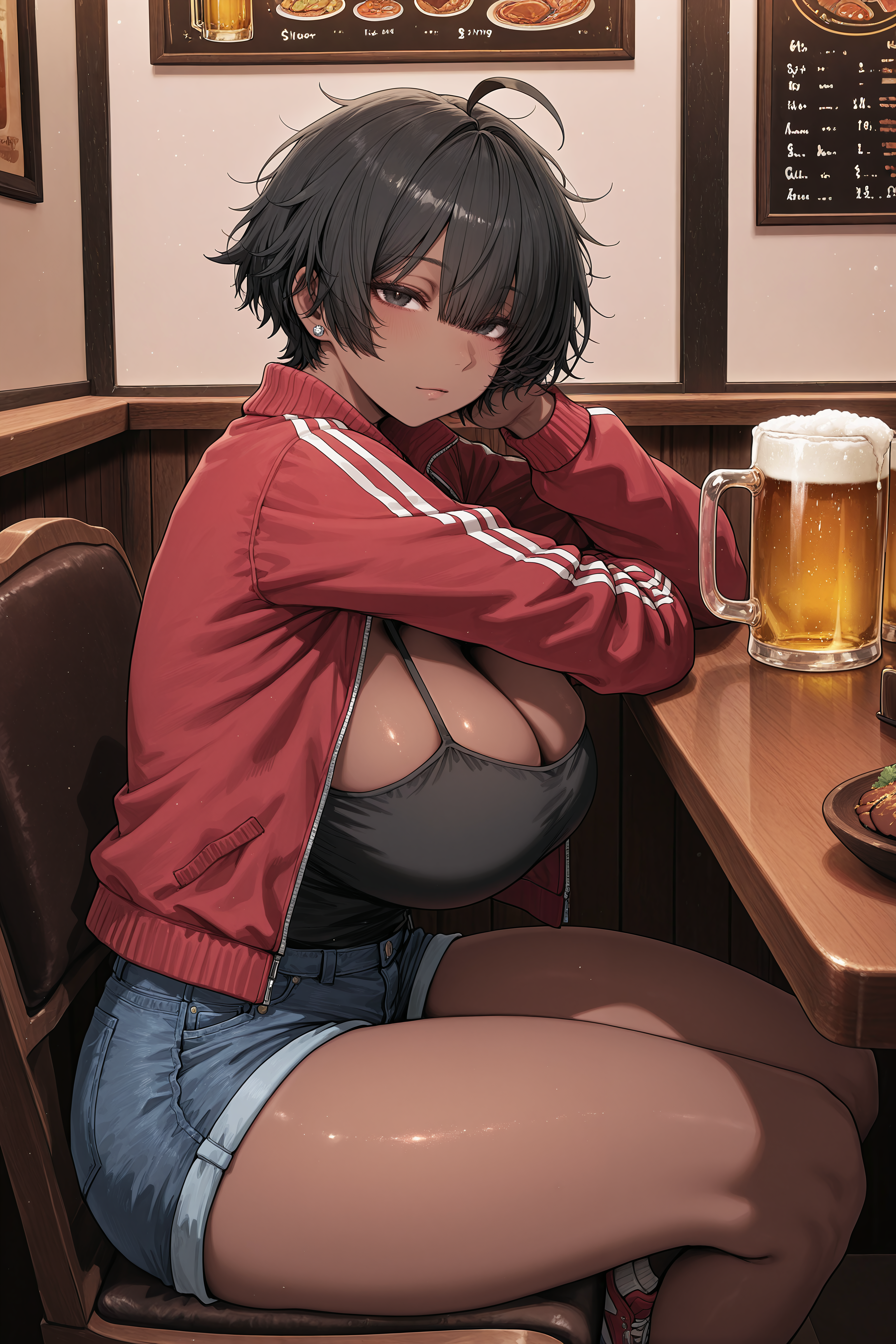 Hanna in restaurant