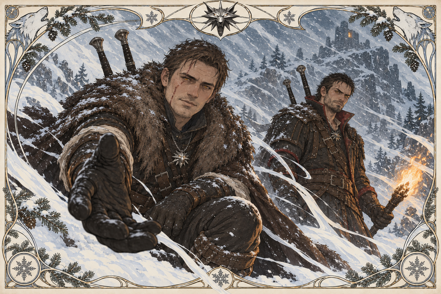Snow at Kaer Morhen
