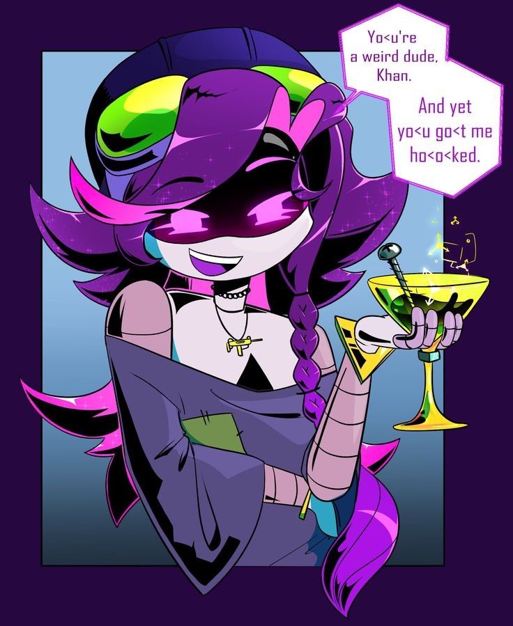 Nori with her wine glass