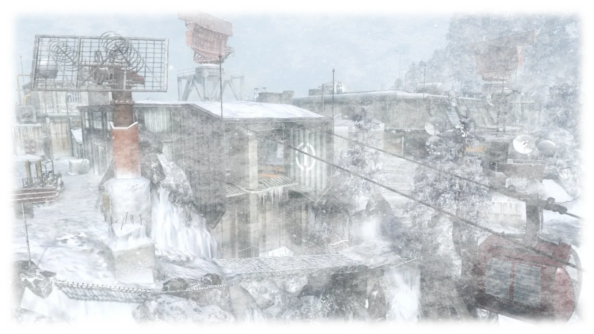 An abandoned Radar Station being used as a GHS base