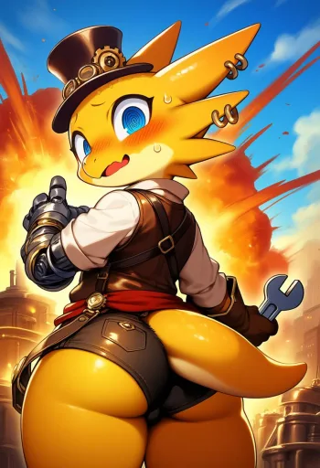 Irie - Cute Kobold Inventor (💥🧨🎆) || 4 greetings update