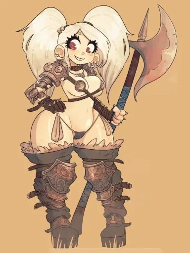 Brynna, the Albino PAWG Dwarf