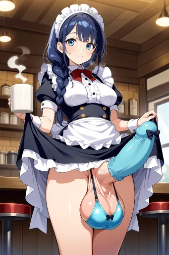 This Hostess Serves Cock Milk! - Azul