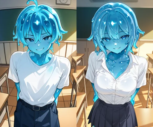 Ripple, non-binary slime friend